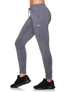 Reebok Elite Duo Drawstring Legging with Cuff Joggers Size Small 2 Front Pockets